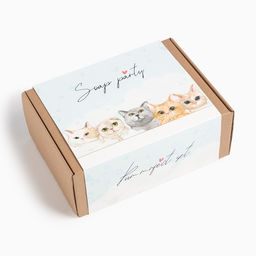 Набор подарочный «Этель» Soap party, полотенце, мочалка, расчёска