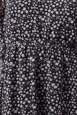 TRENDYOLMILLA Cok Renkli Etegi Belden Ac?lan Mini Astarl? Sifon Dokuma Elbise TWOAW25EL00570  фото 4
