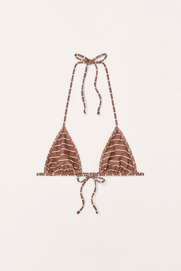 LIMITED EDITION STRIPED BIKINI TOP - Zara фото 9