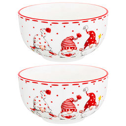 Набор салатников 2 пр. 600 мл 14*14*7,5 см "Весёлые гномики"