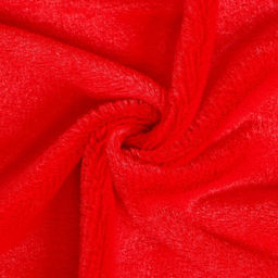 Цена за 2 шт. Ткань для рукоделия, мех, красная, лоскут 50×50 см