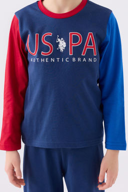 Пижамный комплект цвета индиго для мальчика Неожиданная скидка в корзине - U.s. polo assn фото 5