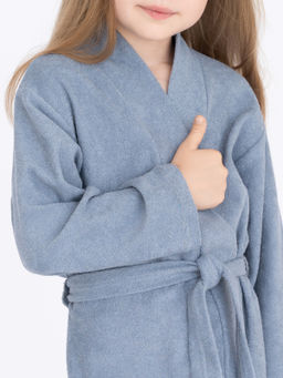 Халат детский серый