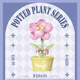 Конструктор "Цветок" (46 дет.) в коробке