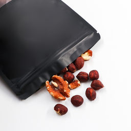 Цена за 47 шт. Пакет дой-пак, матовый, черный с окном, 14×20×4 см