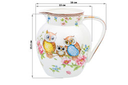 Кувшин 1,2 л 16*13*15,5 см Совушки NEW BONE CHINA - Elan gallery фото 5