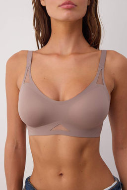 Siyah Dikissiz Lazer Kesim Gorunmez/Hayalet Balensiz Atma Kap Bralette Sutyen THMAW26SU00014 - Trendyolmilla фото 10