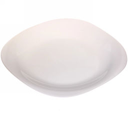 Тарелка "White magic" 25,5*25,5см стеклокерамика мягкий квадрат