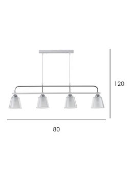 Люстра TR303242, 4хE27, 60 Вт, 87×12×78 см, белая