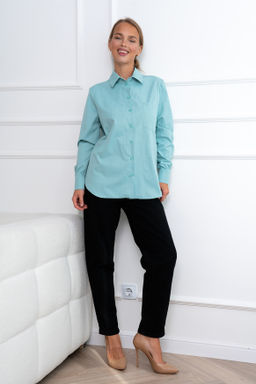 Рубашка Open Style 5953 бирюзовый