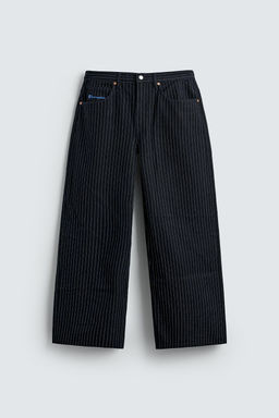 CHAMPION ® X ZARA STRIPED BAGGY FIT JEANS  фото 6