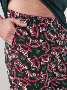 Пижама 100% хлопок мужская Лошадка - Оптима фото 6