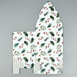 Коробка для мини-букетов С новым годом, снегири, 12 х 17 х 10 см - Дарите счастье фото 13