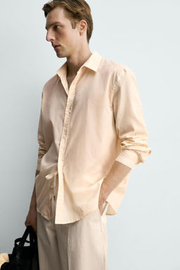 CAMISA SEMITRANSPARENTE RELAXED FIT / Crudo - Zara фото 6