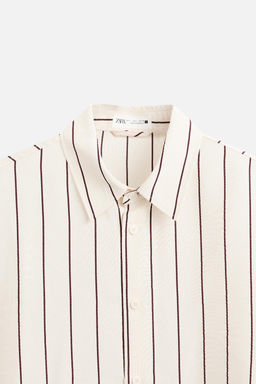 STRIPED FLOWING SHIRT - Zara фото 10