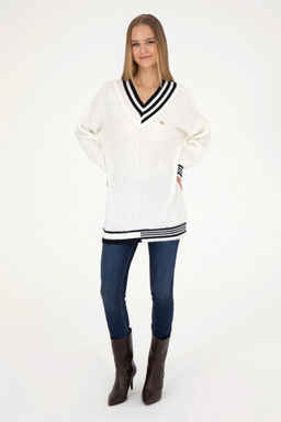 Женский кремовый свитер - U.s. polo assn фото 4