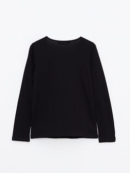 Bisiklet Yaka Thor Bask?l? Uzun Kollu Pamuklu Erkek ?ocuk Ti??rt - Waikiki фото 2