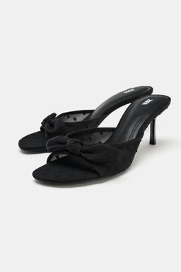 SANDALIA TAC?N MESH / Negro - Zara фото 3