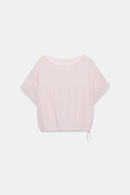 CAMISA CAPA BAJO AJUSTABLE / Rosa claro