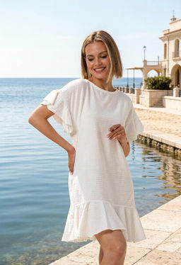 Платье с волнами 95% хлопок. 5% лайкра - Knitka wear фото 14