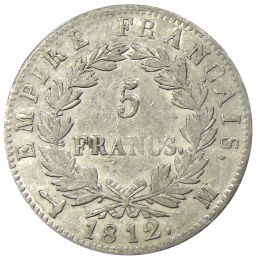 5 франков 1812 года M Франция