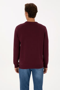 Erkek Bordo Basic Sweatshirt - U.s. polo assn фото 5