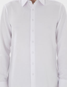Beyaz Slim Fit Arm_rl_ Uzun Kollu G_mlek