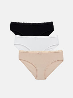 Dantel Detayl? Bikini K?lot 3l? Paket