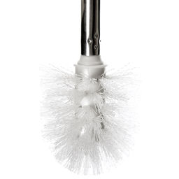 Ерш унитазный пластмассовый со съемной ручкой из нержавеющей стали "Колор" 49см, с подставкой д13см h11,5см, салатовый (Китай)