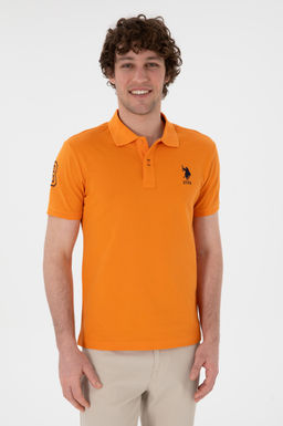 Erkek Slim Fit Polo Yaka Turuncu Basic Ti__rt Sepette S_rpriz _ndirim - U.s. polo assn фото 2