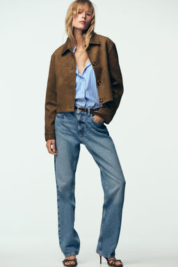 FAUX SUEDE JACKET