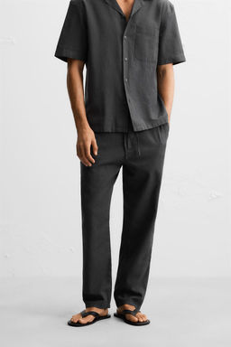 COTTON/LINEN TROUSERS - Zara фото 3