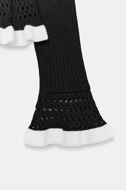 CONTRAST KNIT T-SHIRT - Zara фото 7