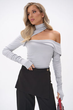 Лонгслив Крис (светло-серый) - Эльза фото 15