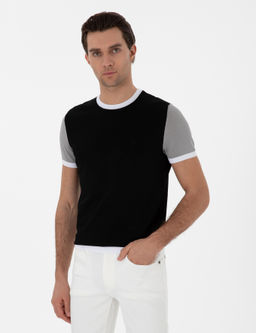 Siyah Slim Fit Triko H_rka