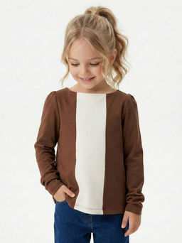 Футболка (лонгслив)	 UD 1289 коричневый - Mini maxi фото 7