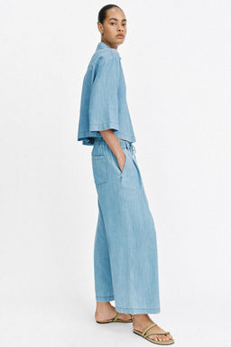 PANTAL?N FLUIDO CULOTTE / Azul - Zara фото 3