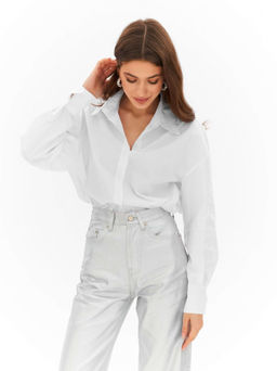 Рубашка Клео (белый) - Nadi bordo фото 5