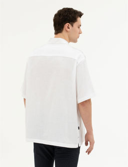 Beyaz Oversize K_sa Kollu G_mlek - Pierre cardin фото 5