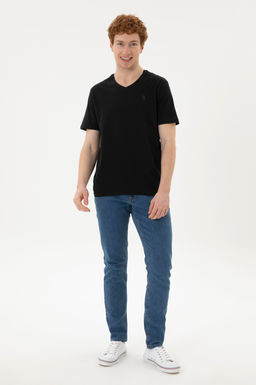 Мужская черная базовая футболка Неожиданная скидка в корзине - U.s. polo assn фото 4