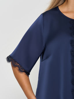 Блузка 0409-1 черничный