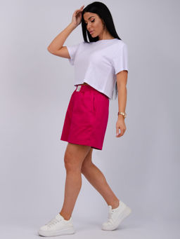 Шорты Сати, сатин хлопок 97% - Малина фото 7