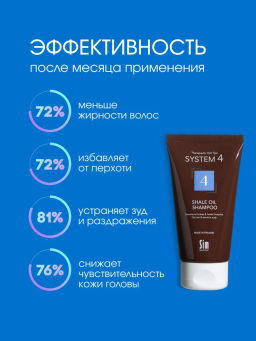 System 4 Терапевтический шампунь №4, 75 мл - Sim sensitive фото 5