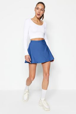 TRENDYOLMILLA Siyah 2 Katmanl? Ici Sortlu Tenis Orme Spor Sort Etek TWOSS22SR00067 фото 10