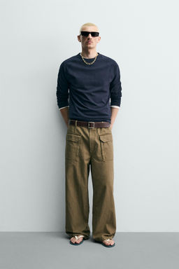 PANTAL?N WIDE FIT TRABILLA / Khaki