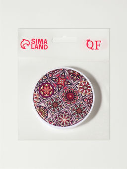 Зеркало складное «Витраж», d=7.3 см, с увеличением х2, красное