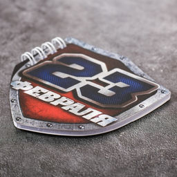 Подарочный набор, блокнот 32 листа и фигурная ручка 23 февраля - Artfox фото 3