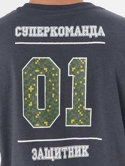 Футболка мужская серая с надписью