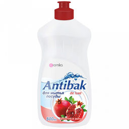 Средство для мытья посуды "Antibak de Luxe" 0,5л, 9х5х20см, гранатовый фреш (Казахстан)