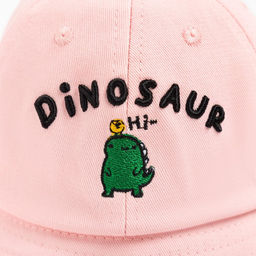 Панама для девочки MINAKU Dinosaur, розовая, размер 50